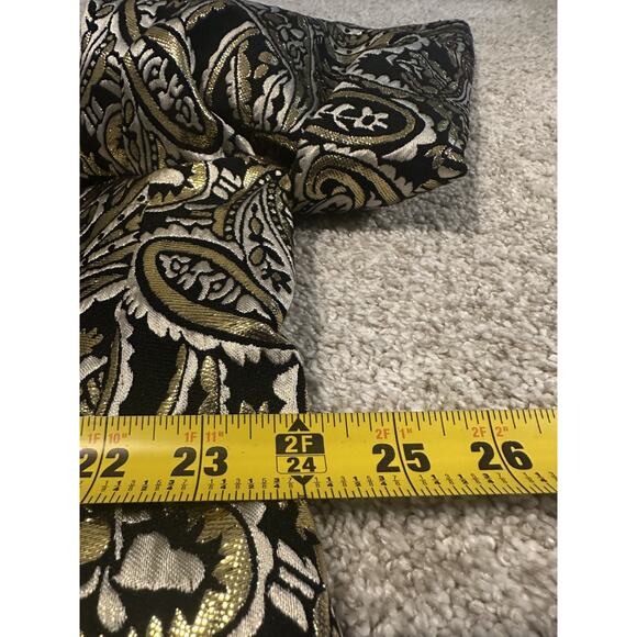 Kilburne-Finch Men’s Metallic Gold Black Paisley Blazer Jacket 50R - Picture 5 of 10